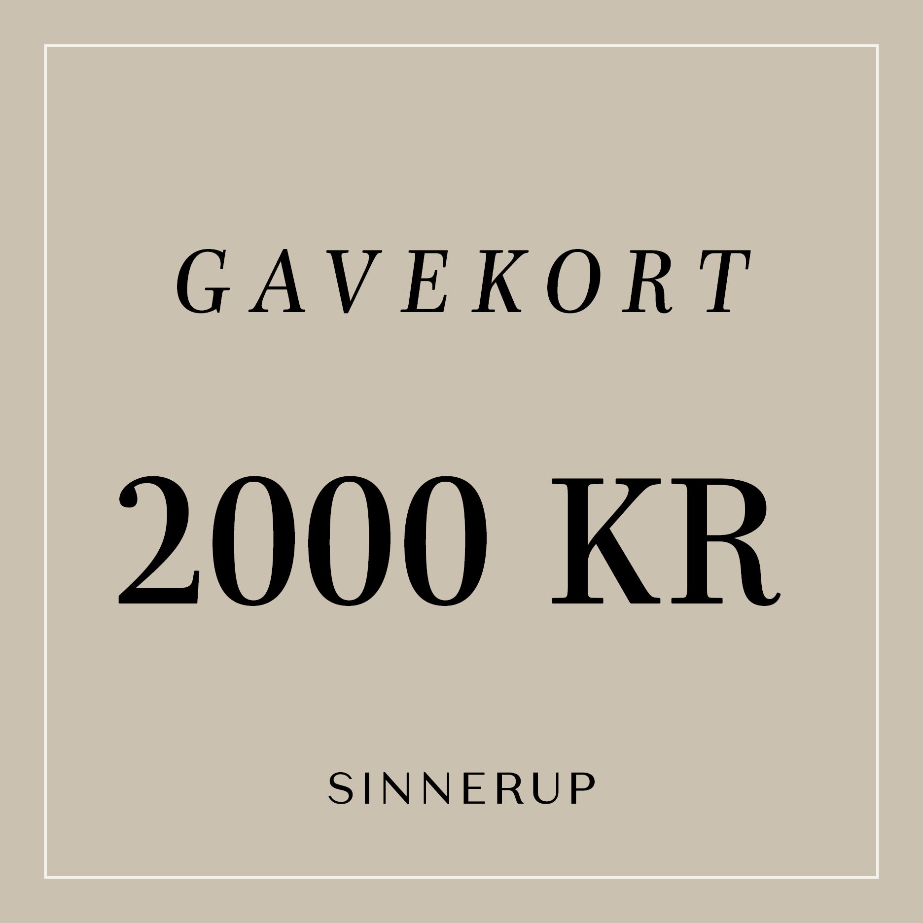 Sinnerup Gavekort